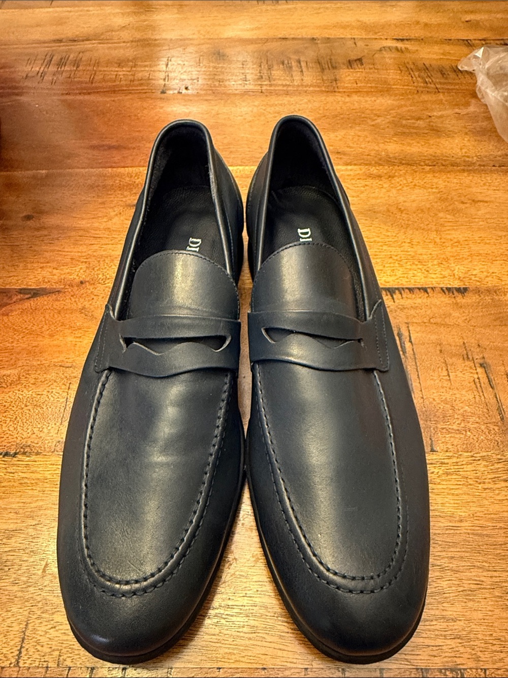 Navy Blue Men’s Loafers by Divarese. Size 44 or men’s 11